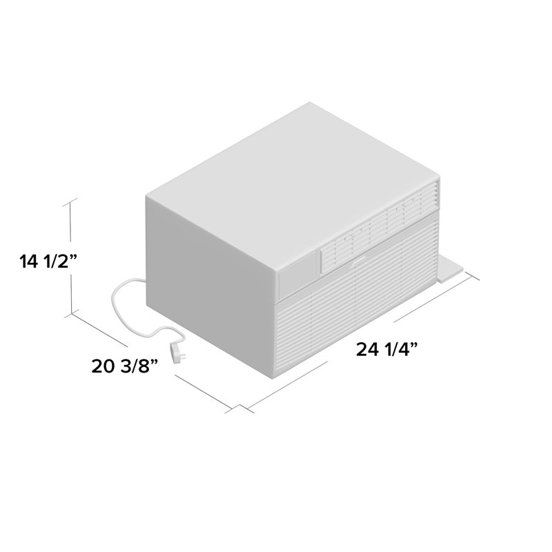 Koldfront 8000 BTU Through The Wall Air Conditioner for 350 Square Feet
